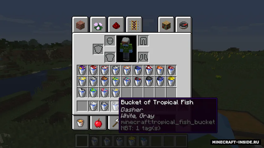 Visual Fish Buckets — Minecraft resurs pak, rasm 4