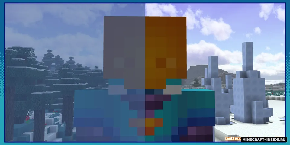 Clear Glass with Connected Textures — Minecraft resurs pak, rasm 4