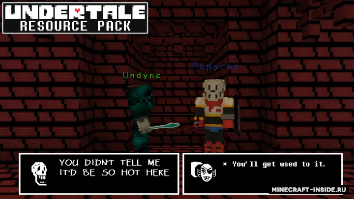 Undertale — Minecraft resurs pak, rasm 4