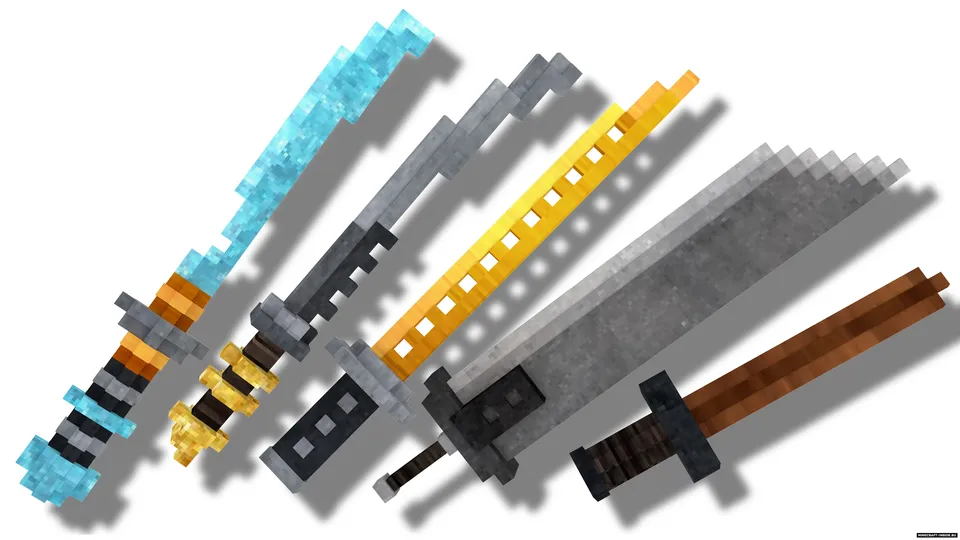 3D Swords Pack — Minecraft resurs pak, rasm 2