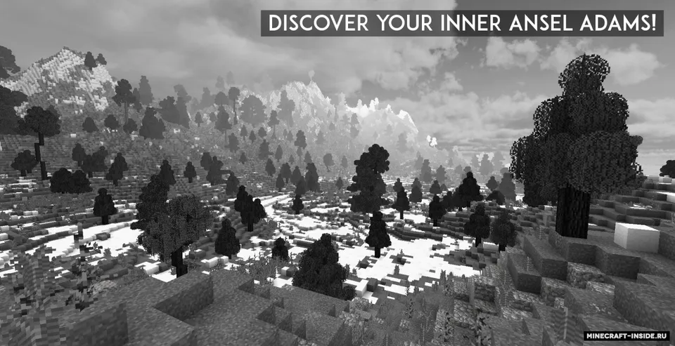 Monochrom — Minecraft resurs pak, rasm 2