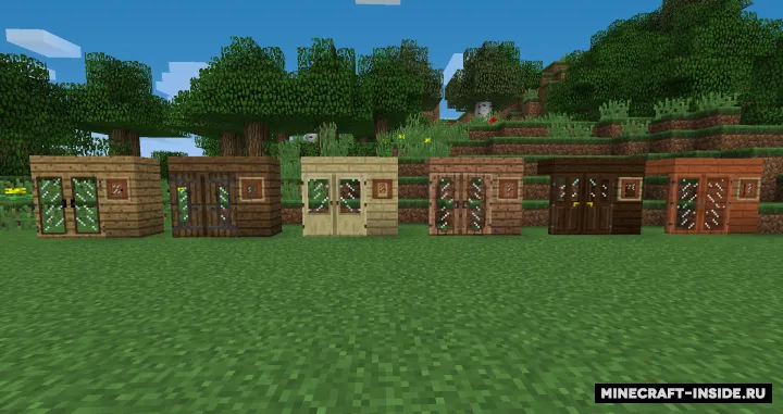 GlassDoors — Minecraft resurs pak, rasm 2