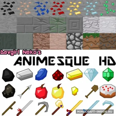 Animesque HD — Minecraft resurs pak, rasm 1