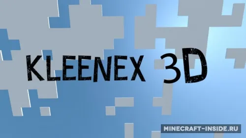 Kleneex 3D — Minecraft resurs pak, rasm 1
