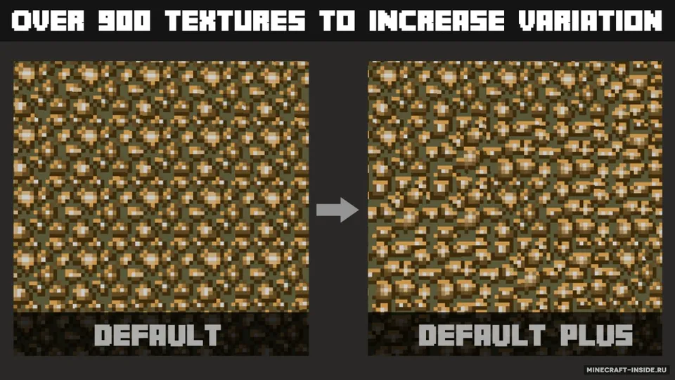 Default Plus — Minecraft resurs pak, rasm 2
