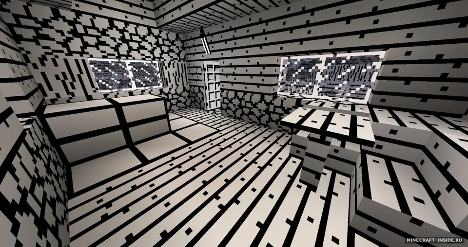 2 colors (black & white) — Minecraft resurs pak, rasm 3