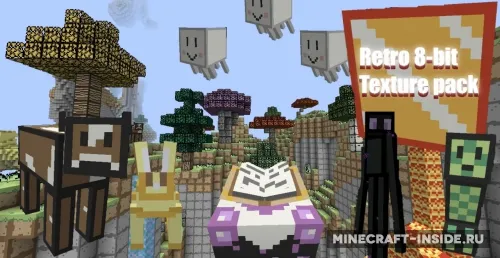 Retro 8-bit — Minecraft resurs pak, rasm 1