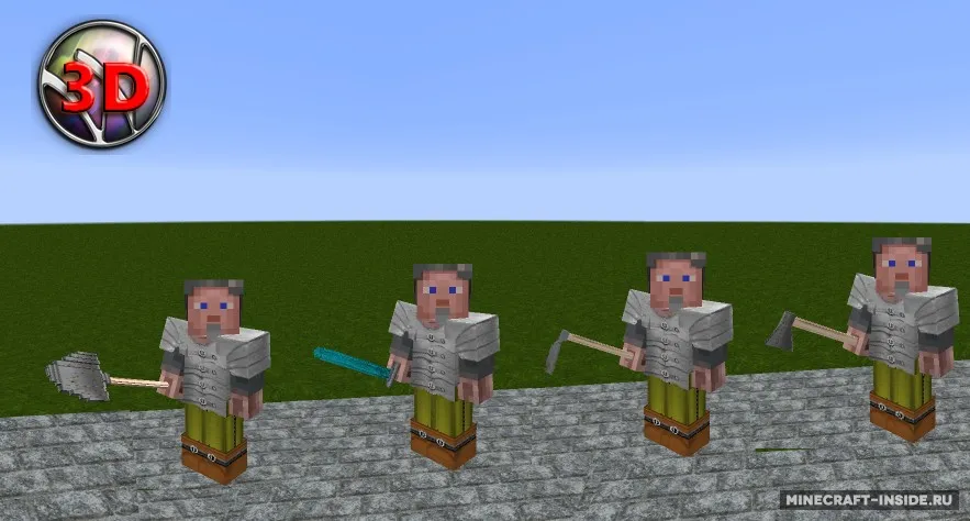Wolion 3D — Minecraft resurs pak, rasm 4
