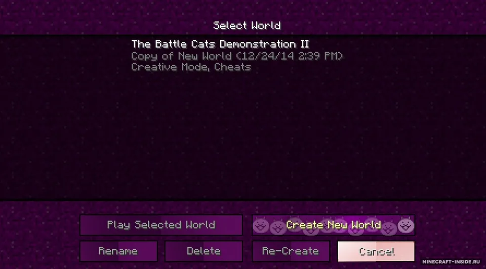 The Battle Cats — Minecraft resurs pak, rasm 7