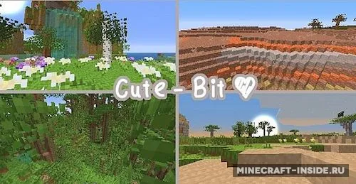 Cute – Bit — Minecraft resurs pak, rasm 1