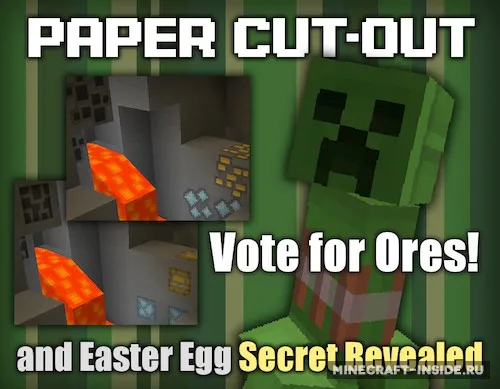 Paper Cut-Out — Minecraft resurs pak, rasm 1