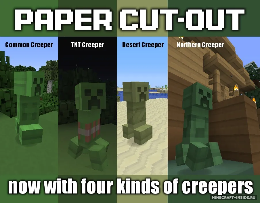 Paper Cut-Out — Minecraft resurs pak, rasm 3