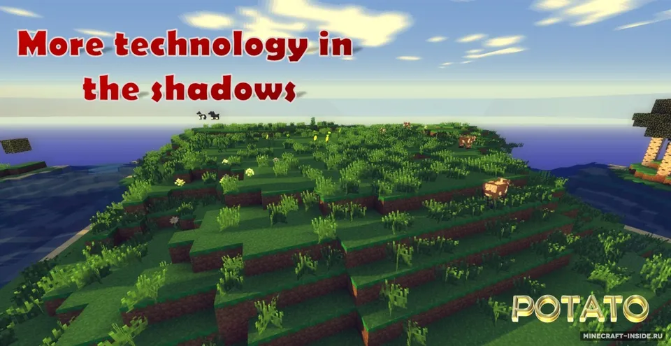 Potato — Minecraft shader, rasm 2