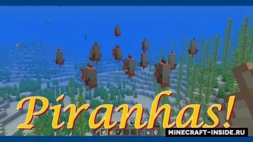 Piranhas Datapack & Fishes+ — Minecraft data pak, rasm 1