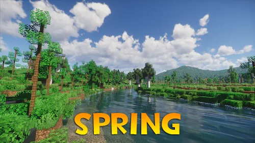 Spring v2 (Chun v2) — Minecraft shader, rasm 1