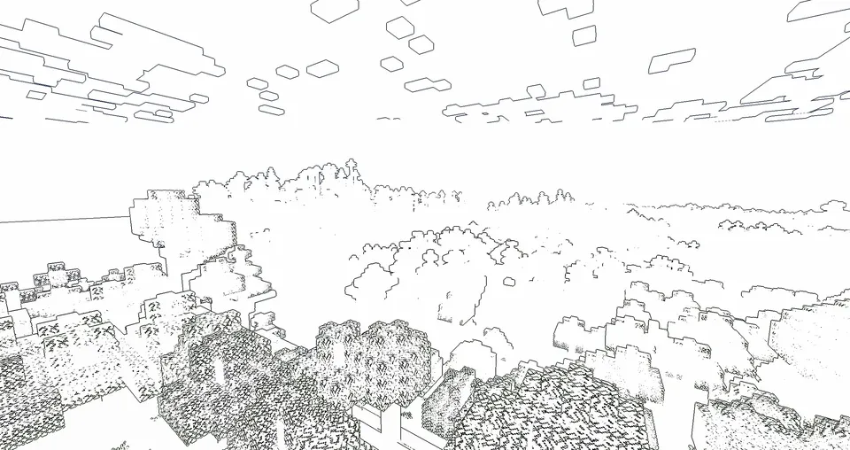 Outline — Minecraft shader, rasm 6