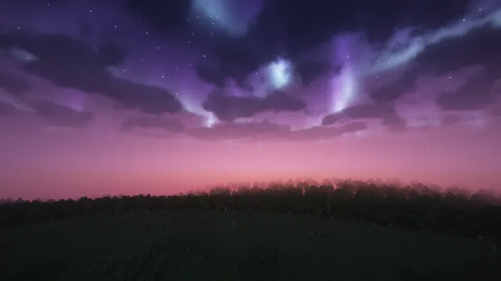 "Koinot Yuragi" sheyderlari — Minecraft shader, rasm 2