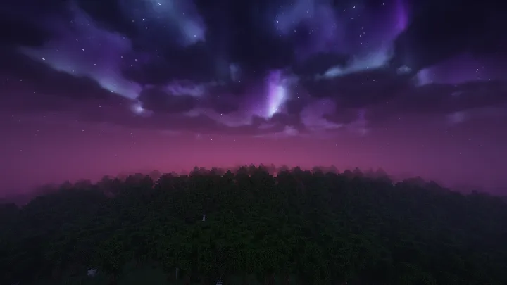 "Koinot Yuragi" sheyderlari — Minecraft shader, rasm 5
