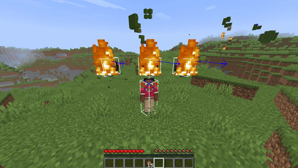 Throwing fireball — Minecraft data pak, rasm 5