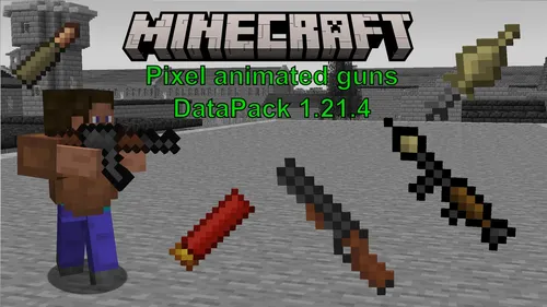 Pixel Animated Guns — Minecraft data pak, rasm 1