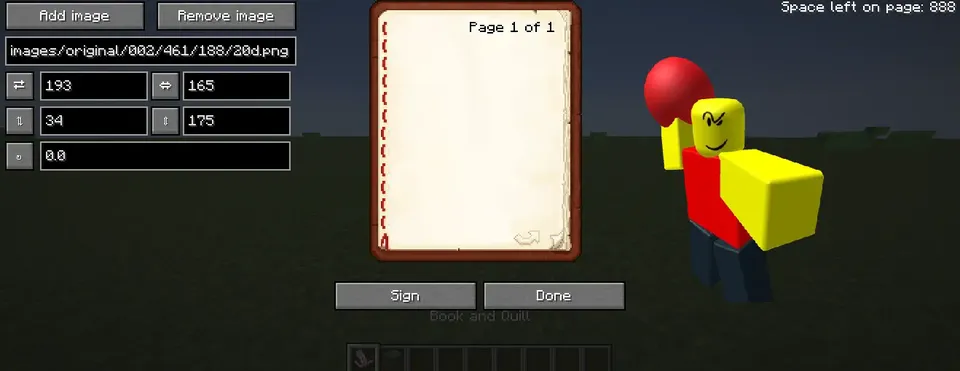 ImagineBook — Minecraft mod, rasm 2