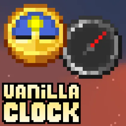 Vanilla Clock — Minecraft data pak, rasm 1