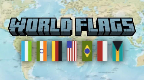 World Flags — Minecraft data pak, rasm 1