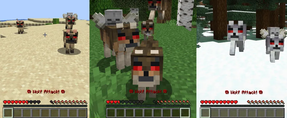 Wild Wolves — Minecraft data pak, rasm 2