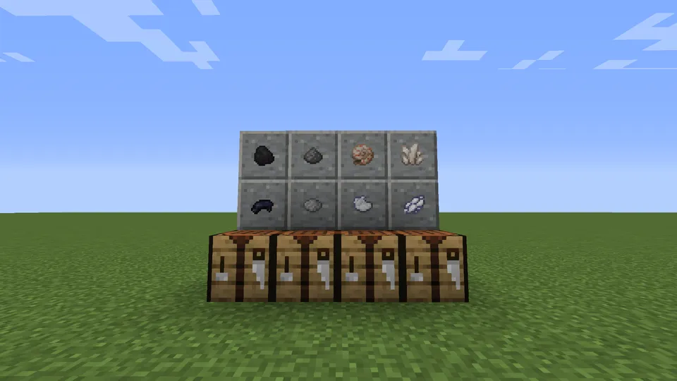 Mineral bo'yoqlar — Minecraft data pak, rasm 2