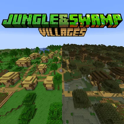 Jungle and Swamp Villages — Minecraft data pak, rasm 1