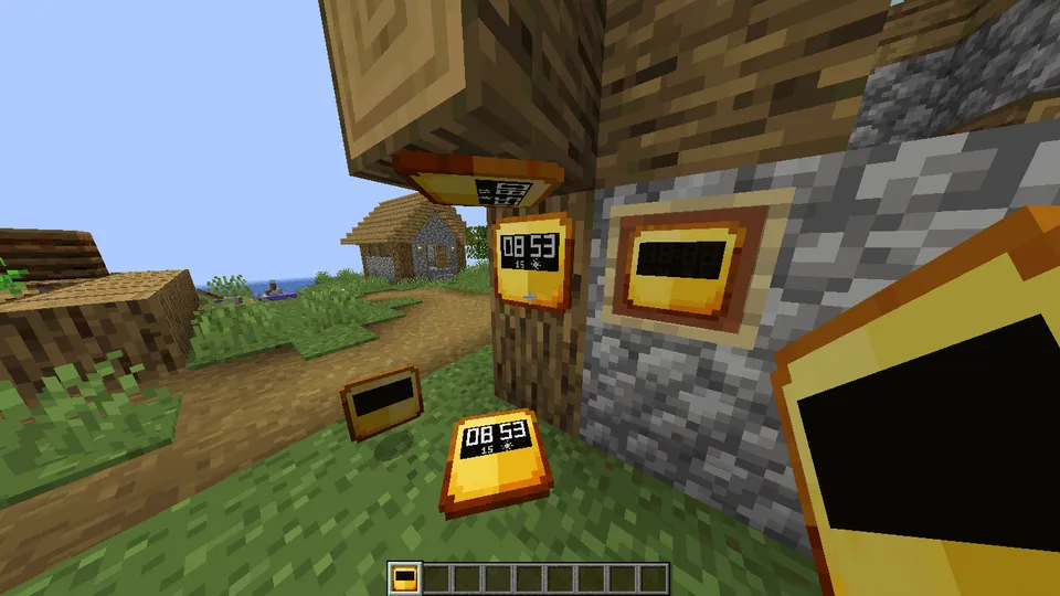 Digital wall clock — Minecraft data pak, rasm 3