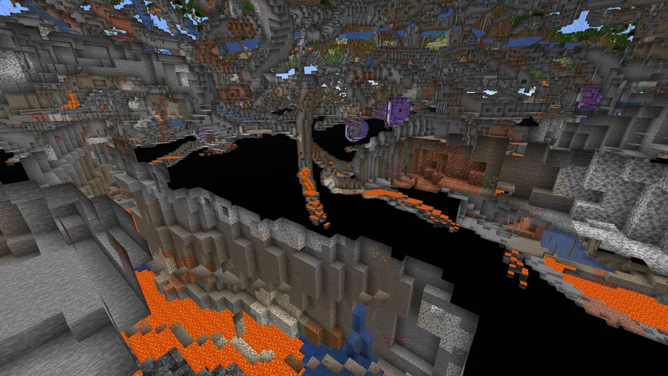 Old generation of caves — Minecraft data pak, rasm 3