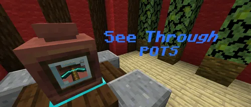 See through pots — Minecraft data pak, rasm 1