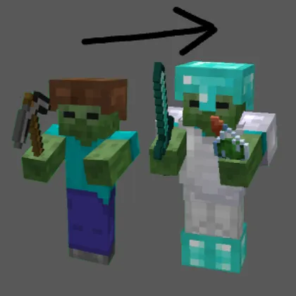 Mob Equipment — Minecraft data pak, rasm 1
