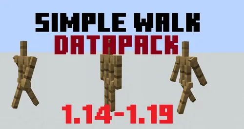 Simple Walk Animation — Minecraft data pak, rasm 1