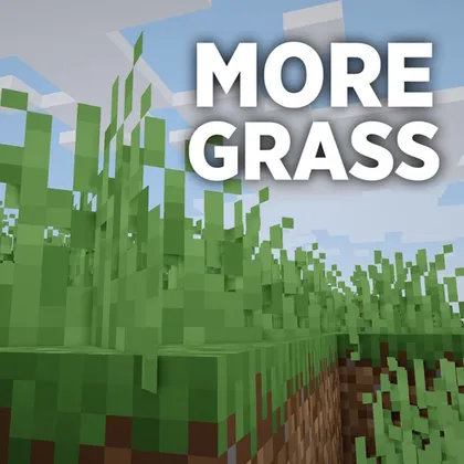 More Grass — Minecraft data pak, rasm 1