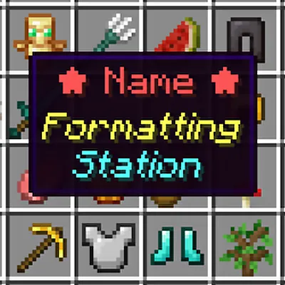 Name Formatting Station — Minecraft data pak, rasm 1