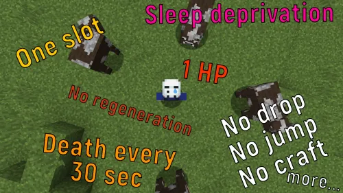 Extra game modes — Minecraft data pak, rasm 1