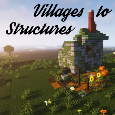 Villages to Structures — Minecraft data pak, rasm 1