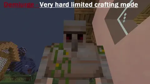 Demiurge Very hard limited crafting mode
