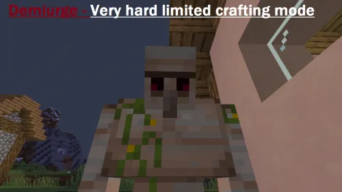 Demiurge Very hard limited crafting mode — Minecraft data pak, rasm 1