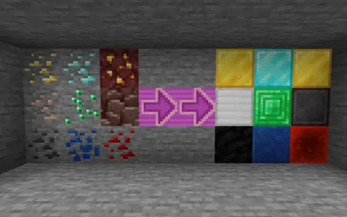 Ore to block — Minecraft data pak, rasm 1