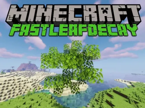FastLeafDecay — Minecraft data pak, rasm 1