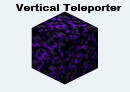 Vertical Teleporter — Minecraft data pak, rasm 1