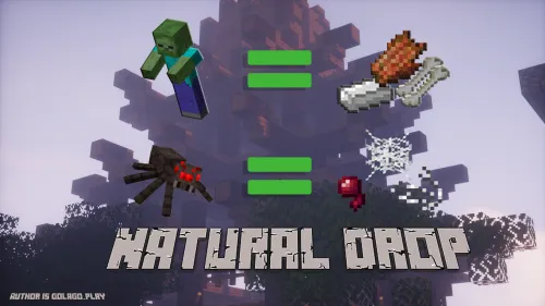 Natural Drop | Tabiiy Drop — Minecraft data pak, rasm 1