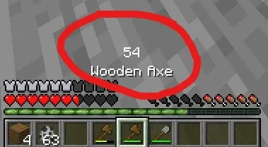 Durability Hud — Minecraft data pak, rasm 1