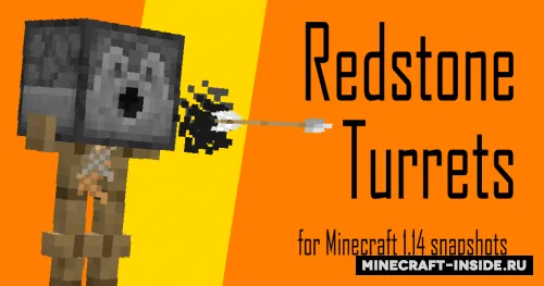 Redstone Turrets — Minecraft data pak, rasm 1