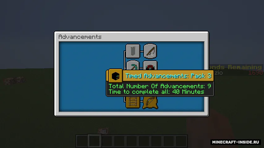 Timed Advancements — Minecraft data pak, rasm 3