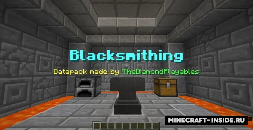 Blacksmithing — Minecraft data pak, rasm 1
