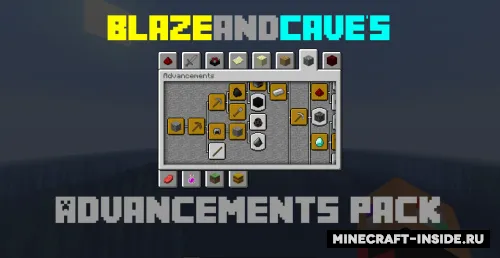 BlazeandCave's Advancements — Minecraft data pak, rasm 1